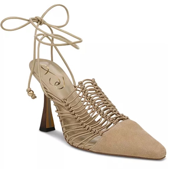 NWT Sam Edelman Ankle -Tie Kitten Heels - Picture 4 of 11